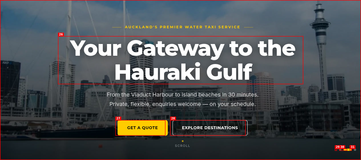 Auckland Water Taxis boat on the Hauraki Gulf